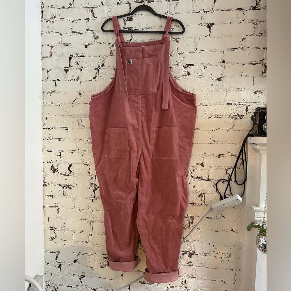Pink Lucy & Yak corduroy overalls